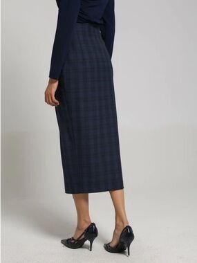 🔑 Catherine Catherine Malandrino tartan midi skirt, size 12